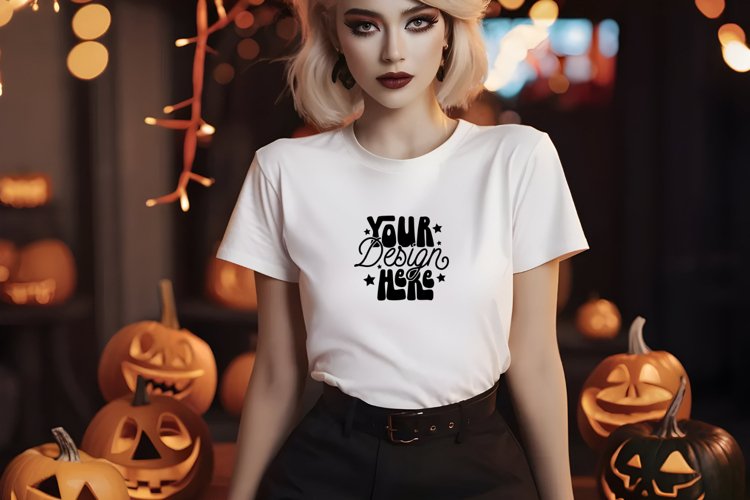 Black Tshirt Mockup Image 3