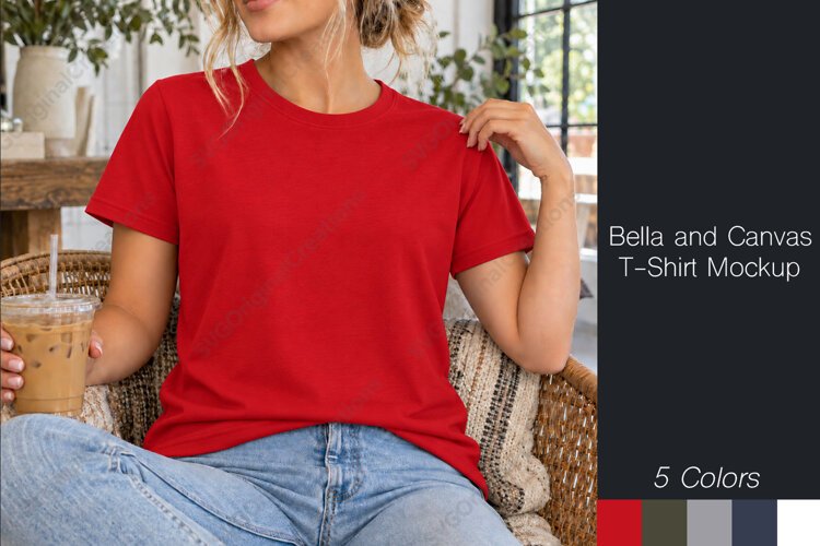 Bella Canvas 3001 t-shirt mockups
