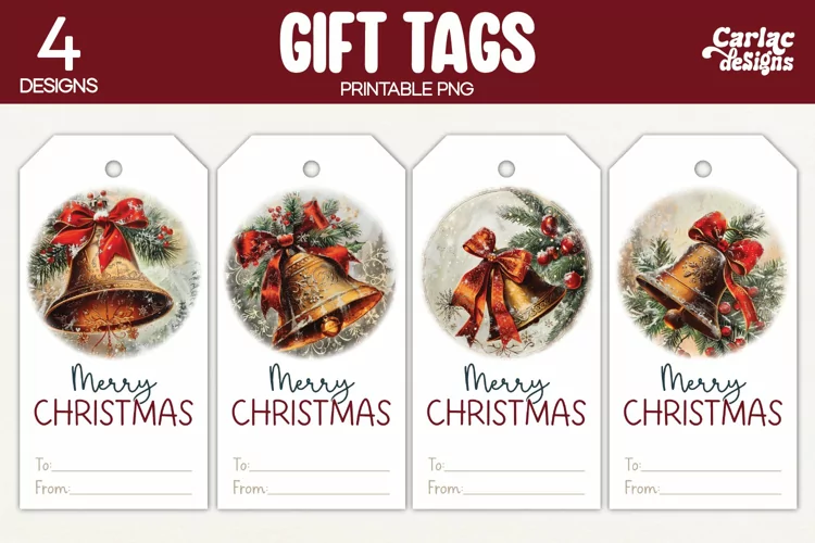 Christmas Gift Tags, Merry Christmas Printable Tags
