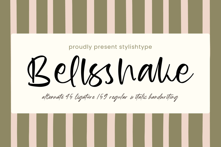 Bellsshake Modern Handwritten Font