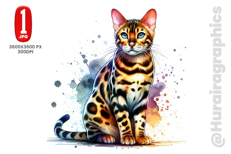 Bengal Cat Clipart Image 7
