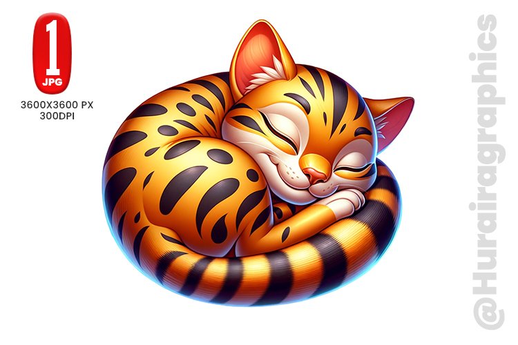 Bengal Cat Clipart Image 16