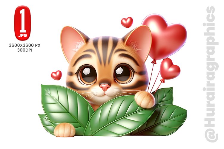 Bengal Cat Clipart Image 5