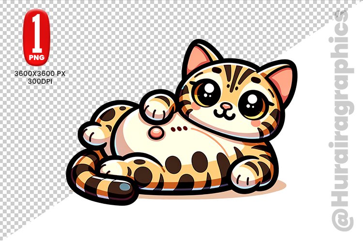 Cute Cat Clipart Image 3
