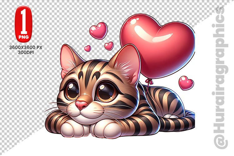 Cute Cat Clipart Image 12