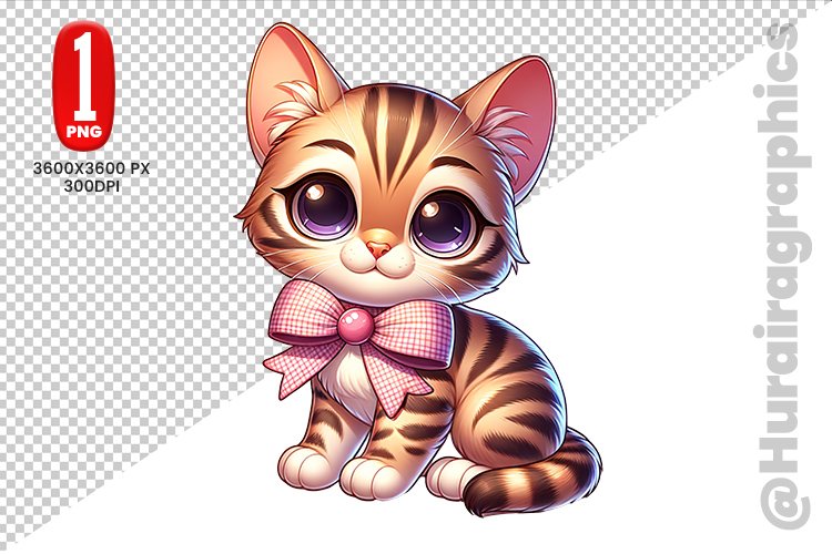 Cute Cat Clipart Image 5