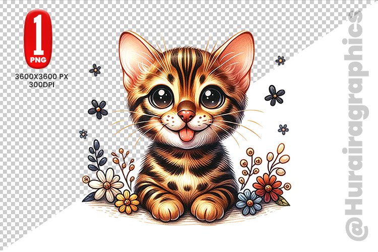 Cute Cat Clipart Image 9