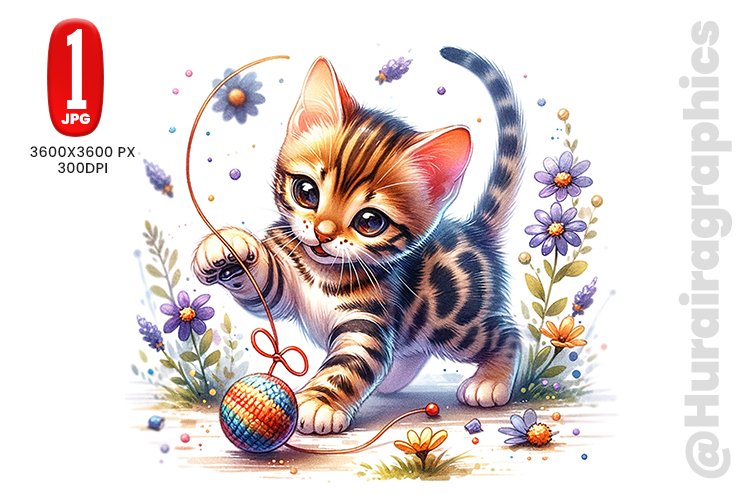 Bengal Cat Clipart Image 20