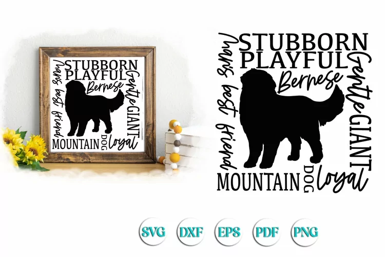 Bernese Mountain Subway Svg Cut file