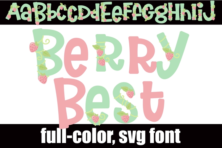 Berry Best Pastel Color Font