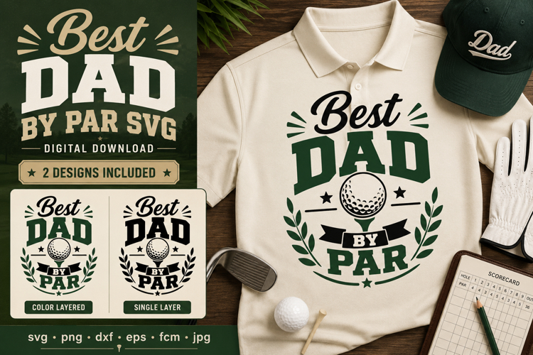 Best Dad By Par Svg Image 2