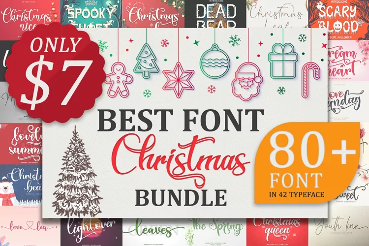 Best Font Christmas Bundle