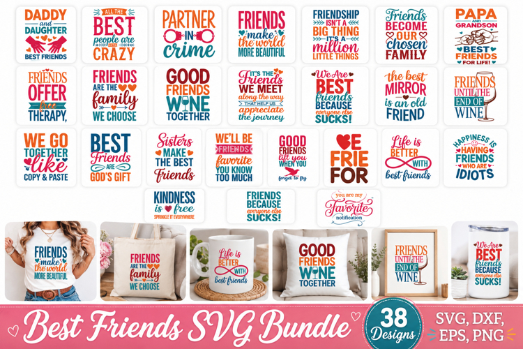 Best Friends SVG Bundle