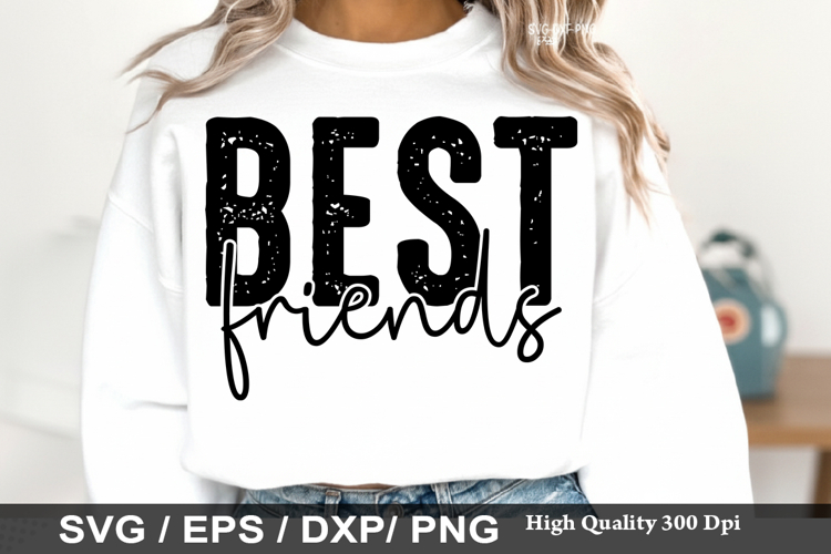 Best Friends - Best Friends SVG Design example image 1