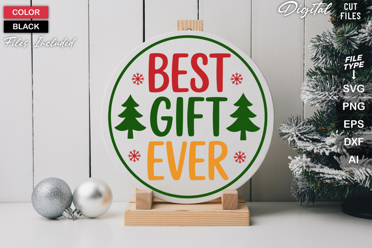 Round Christmas Svg Image 14