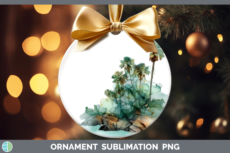 Beach Best Sellers 01 Alcohol Ink Ornament Sublimation Desig