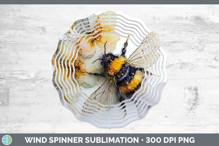 Bee Best Sellers 01 Alcohol Ink Wind Spinner Sublimation Des
