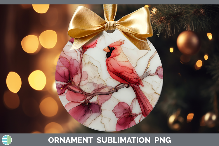 Cardinal Best Sellers 01 Alcohol Ink Ornament Sublimation De