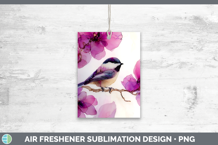 Chickadee Best Sellers 01 Alcohol Ink Air Freshener Sublimat