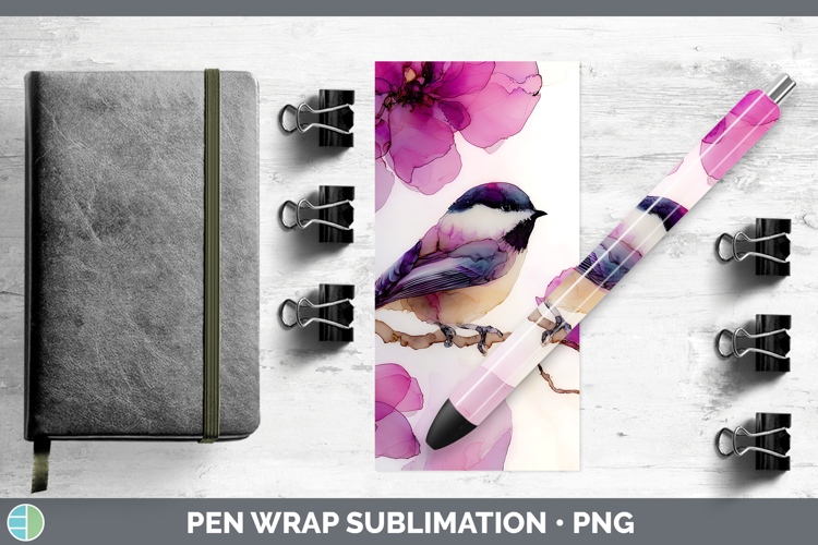 Chickadee Best Sellers 01 Alcohol Ink Pen Wrap Sublimation D