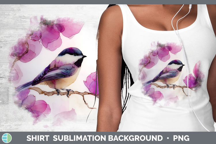 Chickadee Best Sellers 01 Alcohol Ink Shirt Sublimation Desi