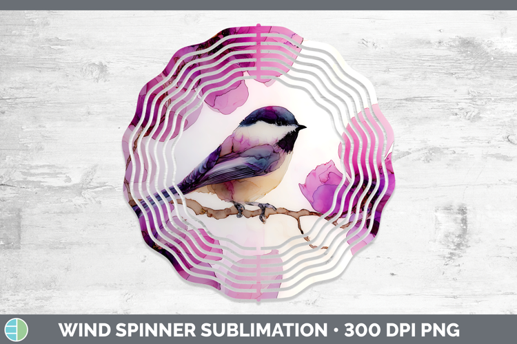 Chickadee Best Sellers 01 Alcohol Ink Wind Spinner Sublimati