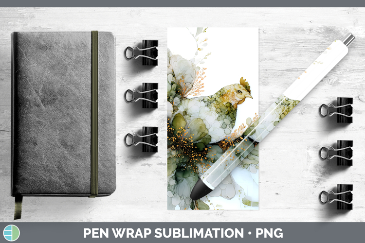 Chicken Best Sellers 01 Alcohol Ink Pen Wrap Sublimation Des