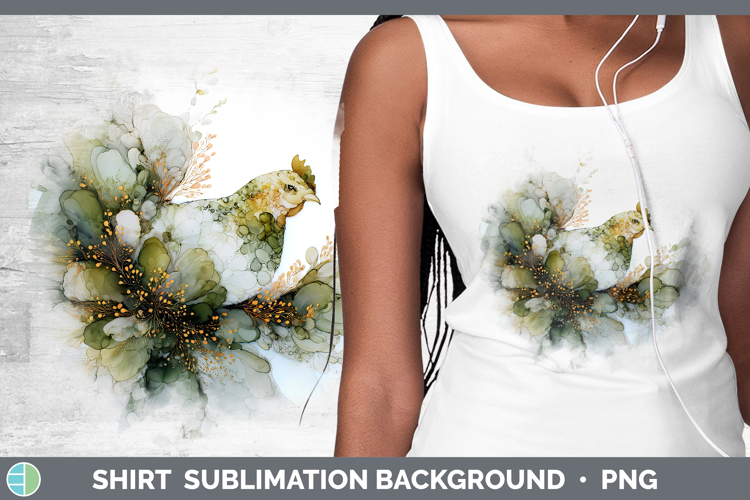 Chicken Best Sellers 01 Alcohol Ink Shirt Sublimation Design