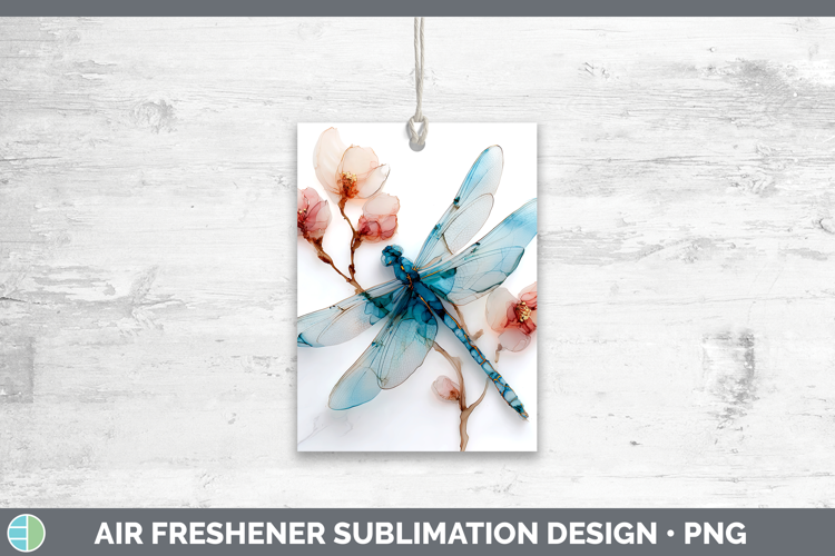 Dragonfly Best Sellers 01 Alcohol Ink Air Freshener Sublimat
