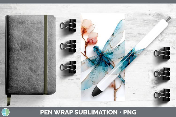 Dragonfly Best Sellers 01 Alcohol Ink Pen Wrap Sublimation D