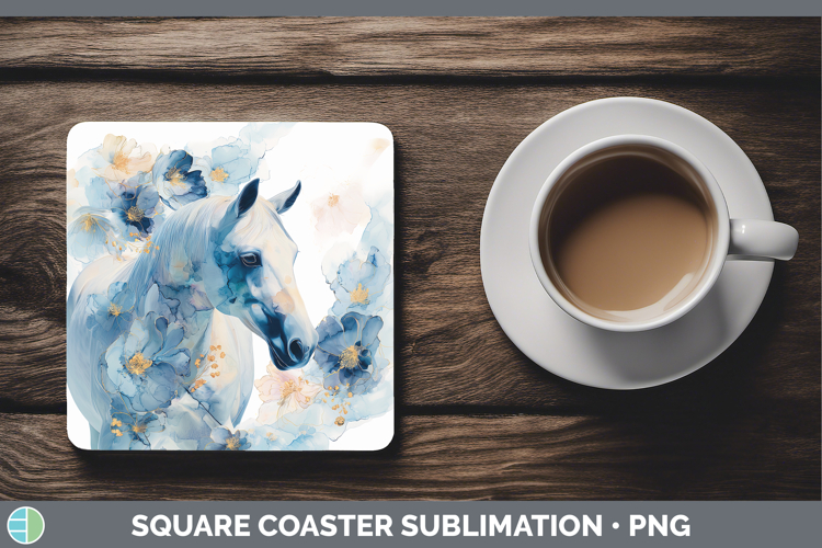 Horse Best Sellers 01 Alcohol Ink Square Coaster Sublimation