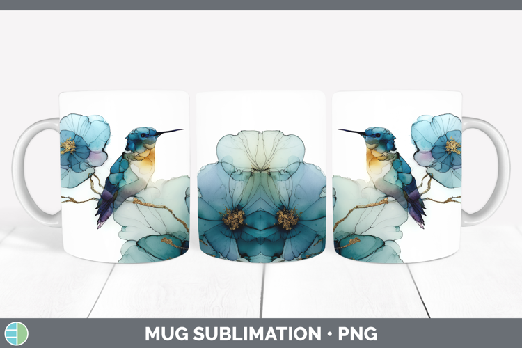 Hummingbird Best Sellers 01 Alcohol Ink Mug Wrap Sublimation