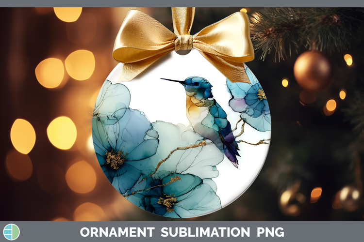 Hummingbird Best Sellers 01 Alcohol Ink Ornament Sublimation
