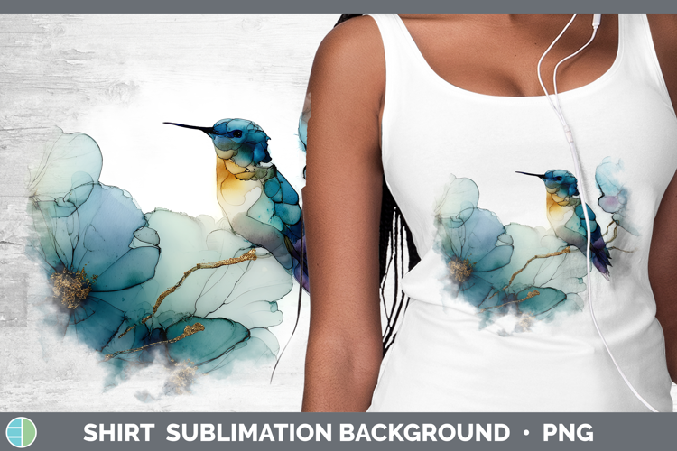 Hummingbird Best Sellers 01 Alcohol Ink Shirt Sublimation De