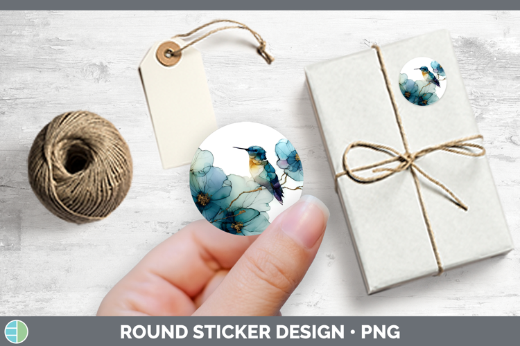 Hummingbird Best Sellers 01 Alcohol Ink Stickers Design