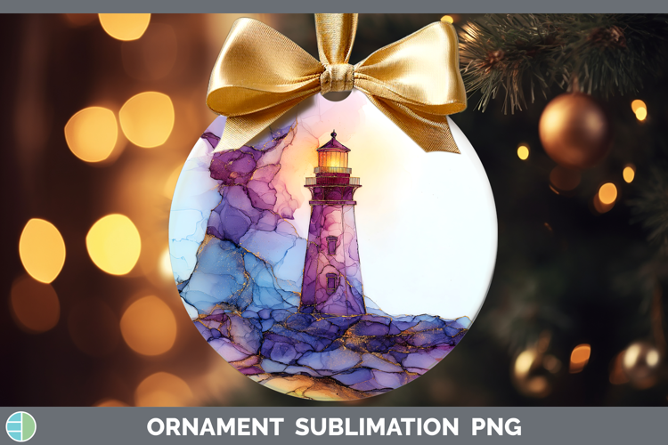 Lighthouse Best Sellers 01 Alcohol Ink Ornament Sublimation
