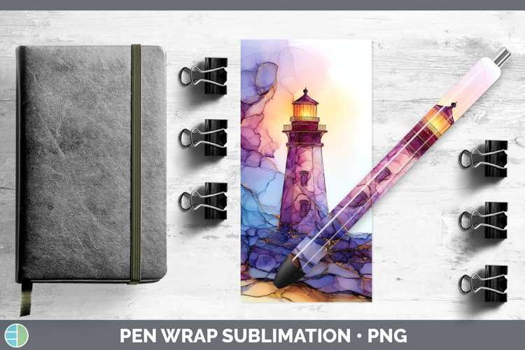 Lighthouse Best Sellers 01 Alcohol Ink Pen Wrap Sublimation