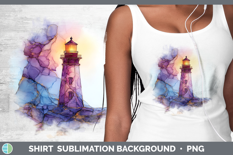 Lighthouse Best Sellers 01 Alcohol Ink Shirt Sublimation Des