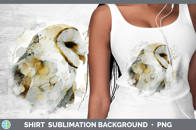 Owl Best Sellers 01 Alcohol Ink Shirt Sublimation Design