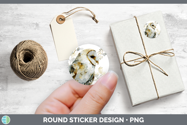 Owl Best Sellers 01 Alcohol Ink Stickers Design
