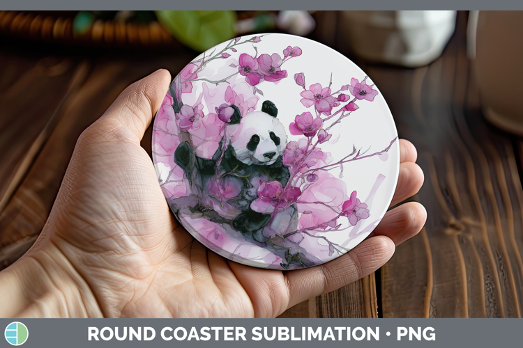 Panda Best Sellers 01 Alcohol Ink Round Coaster Sublimation