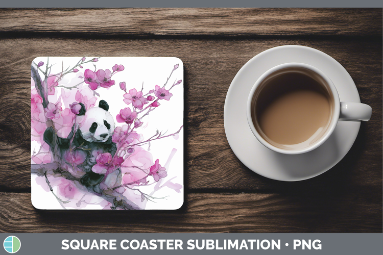 Panda Best Sellers 01 Alcohol Ink Square Coaster Sublimation