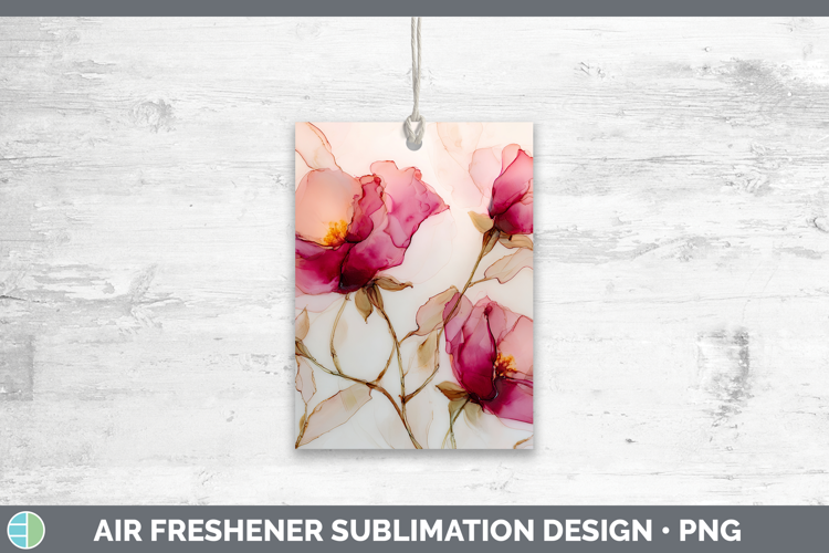 Rose Best Sellers 01 Alcohol Ink Air Freshener Sublimation D