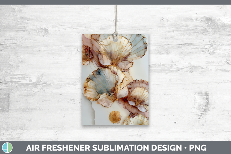 Seashell Best Sellers 01 Alcohol Ink Air Freshener Sublimati