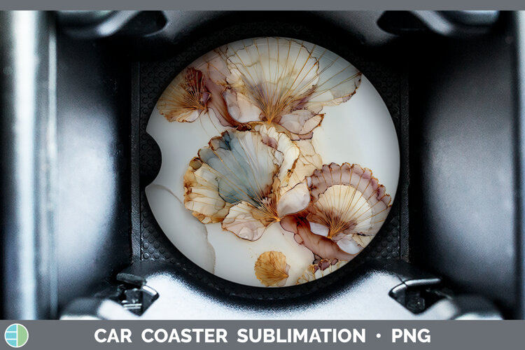 GorgeousBest Sellers 01 Alcohol Ink Car Coaster design.