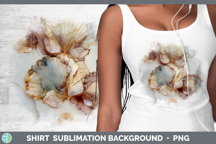 Seashell Best Sellers 01 Alcohol Ink Shirt Sublimation Desig