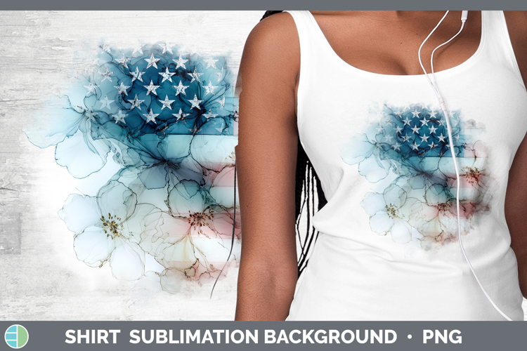 USA Flag Best Sellers 01 Alcohol Ink Shirt Sublimation Desig