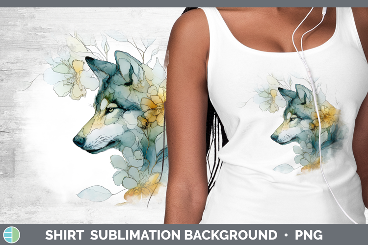 Wolf Best Sellers 01 Alcohol Ink Shirt Sublimation Design