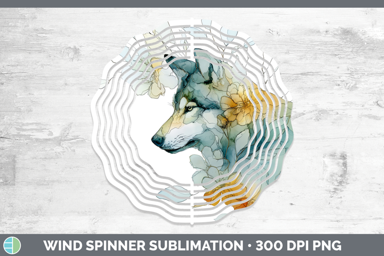 Wolf Best Sellers 01 Alcohol Ink Wind Spinner Sublimation De
