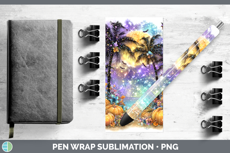 Best Sellers 01 Cute Halloween Beach Pen Wrap Sublimation Pe